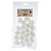 Plastegg – 38mm – Hvit – 20stk