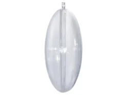 Plastmedallion transparent 5stk – 70mm