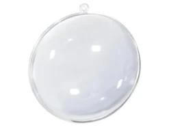 Plastmedallion transparent 5stk – 70mm
