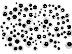 Plastøyne rund mix – 100stk