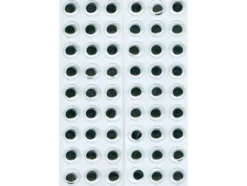 Plastøyne selvklebende – 12mm – 54stk