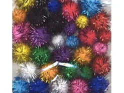 Pomponger sett – Mix glitter – 33ass.