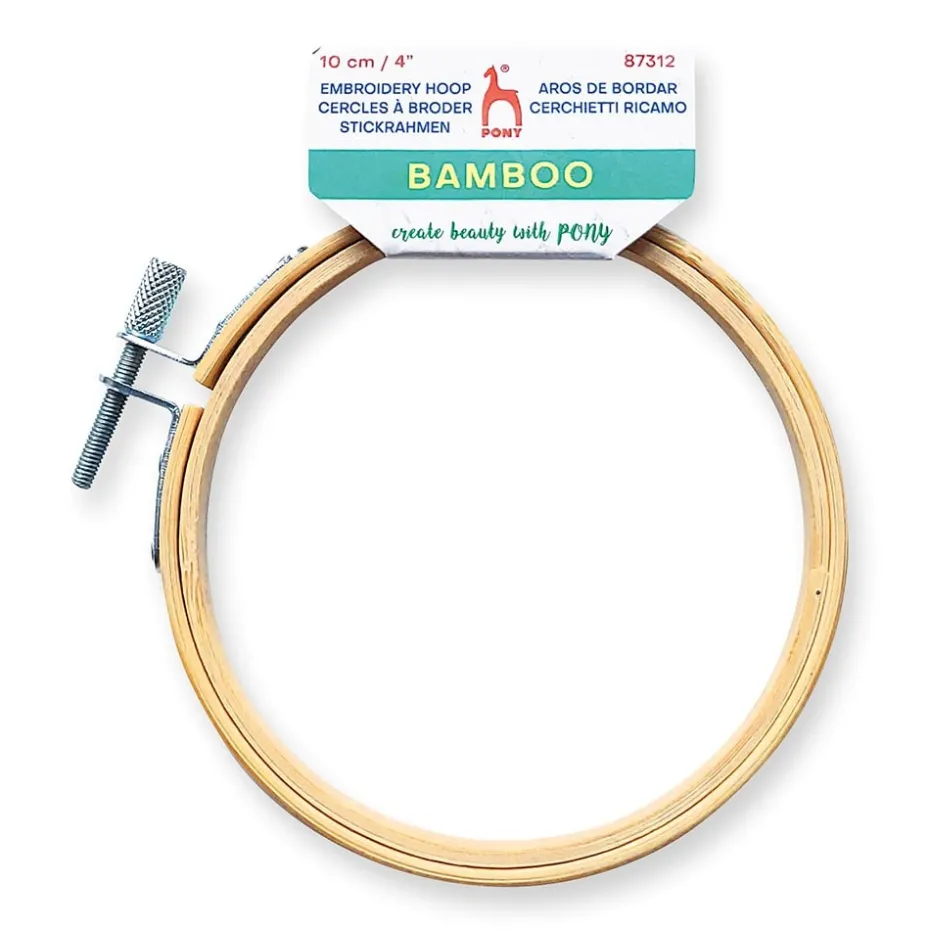 Pony Broderiramme bambus – Ø 10 cm