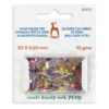 Pony Knappenåler glasshoder 10g 30×0,60mm – Mix