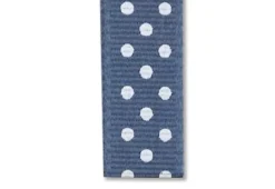 Prikkete bånd 10mm – 30 Gråblå – 10m