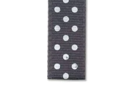 Prikkete bånd 10mm – 06 Grå – 10m