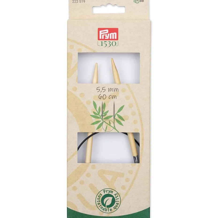 Prym 1530 Bambus Rundpinne – 5,5 – 60cm