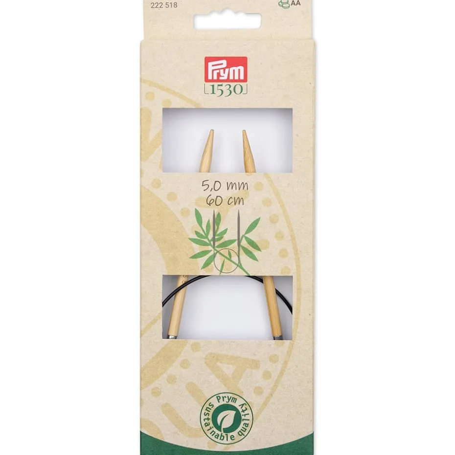 Prym 1530 Bambus Rundpinne – 5,0 – 60cm