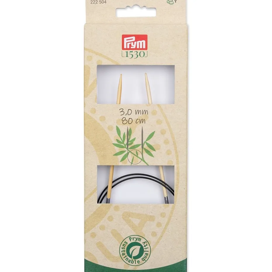Prym 1530 Bambus Rundpinne – 3,0 – 80cm
