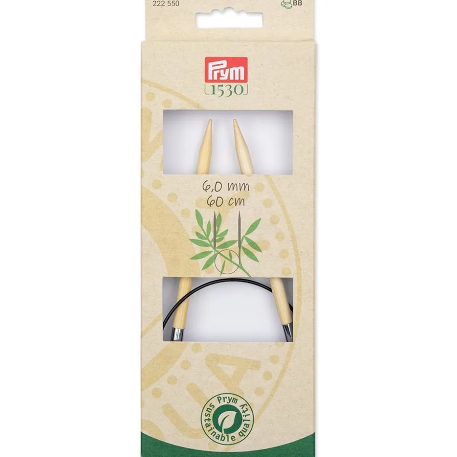 Prym 1530 Bambus Rundpinne – 6,0 – 60cm