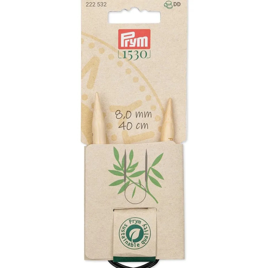 Prym 1530 Bambus Rundpinne – 8,0 – 40cm