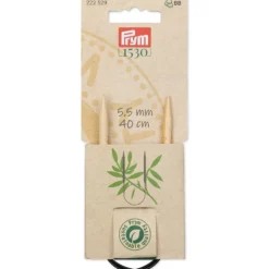 Prym 1530 Bambus Rundpinne – 5,5 – 40cm