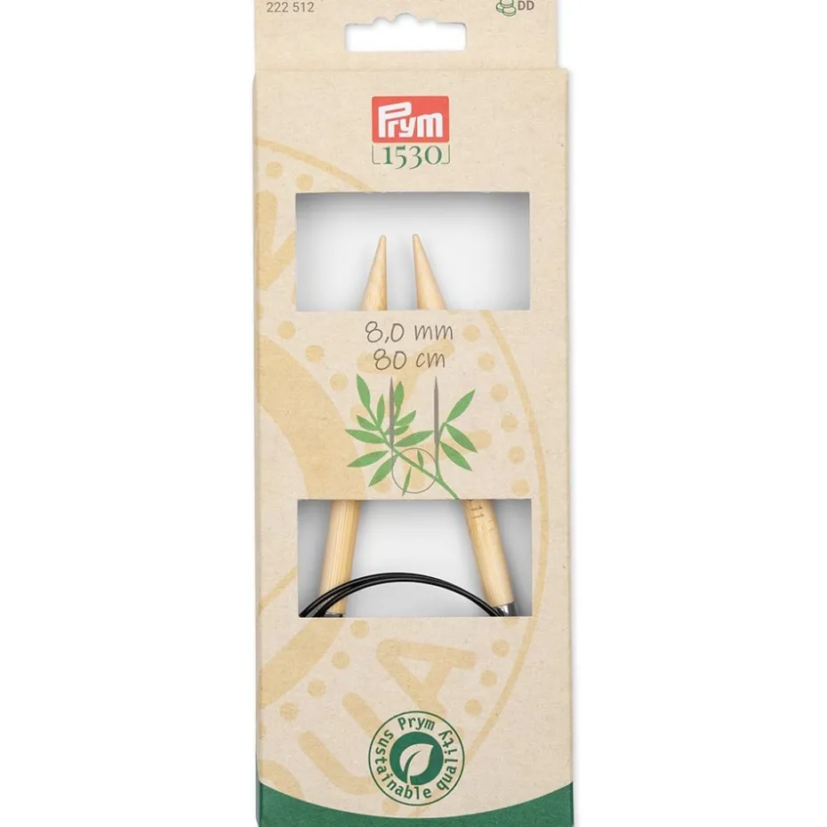 Prym 1530 Bambus Rundpinne – 8,0 – 80cm