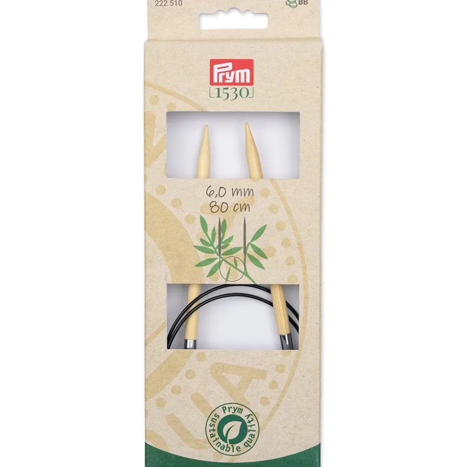 Prym 1530 Bambus Rundpinne – 6,0 – 80cm