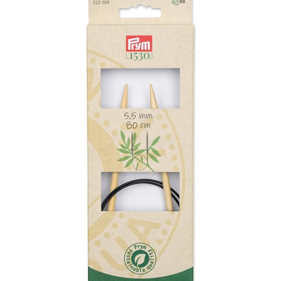 Prym 1530 Bambus Rundpinne – 5,5 – 80cm