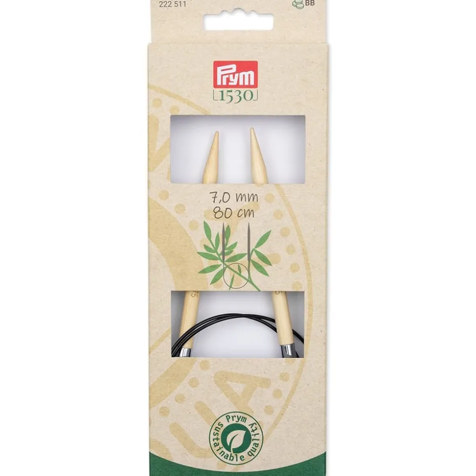 Prym 1530 Bambus Rundpinne – 7,0 – 80cm
