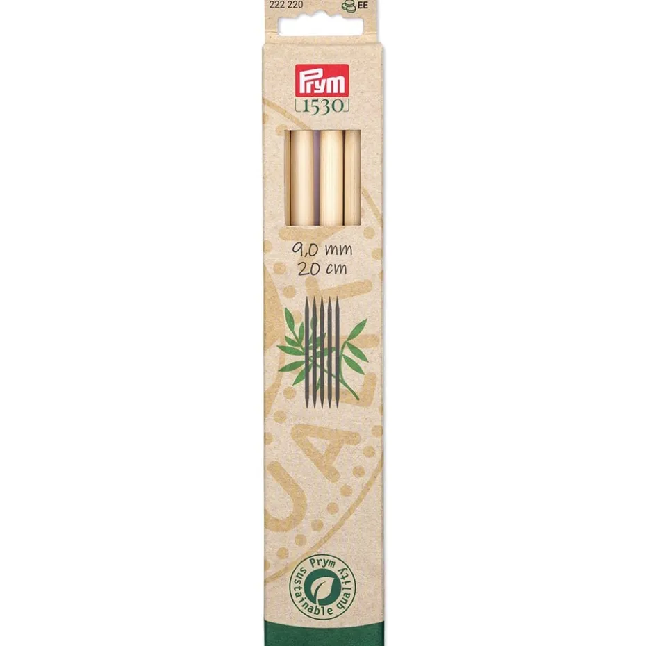 Prym 1530 Bambus Settpinne 5stk – 9,0 – 20cm