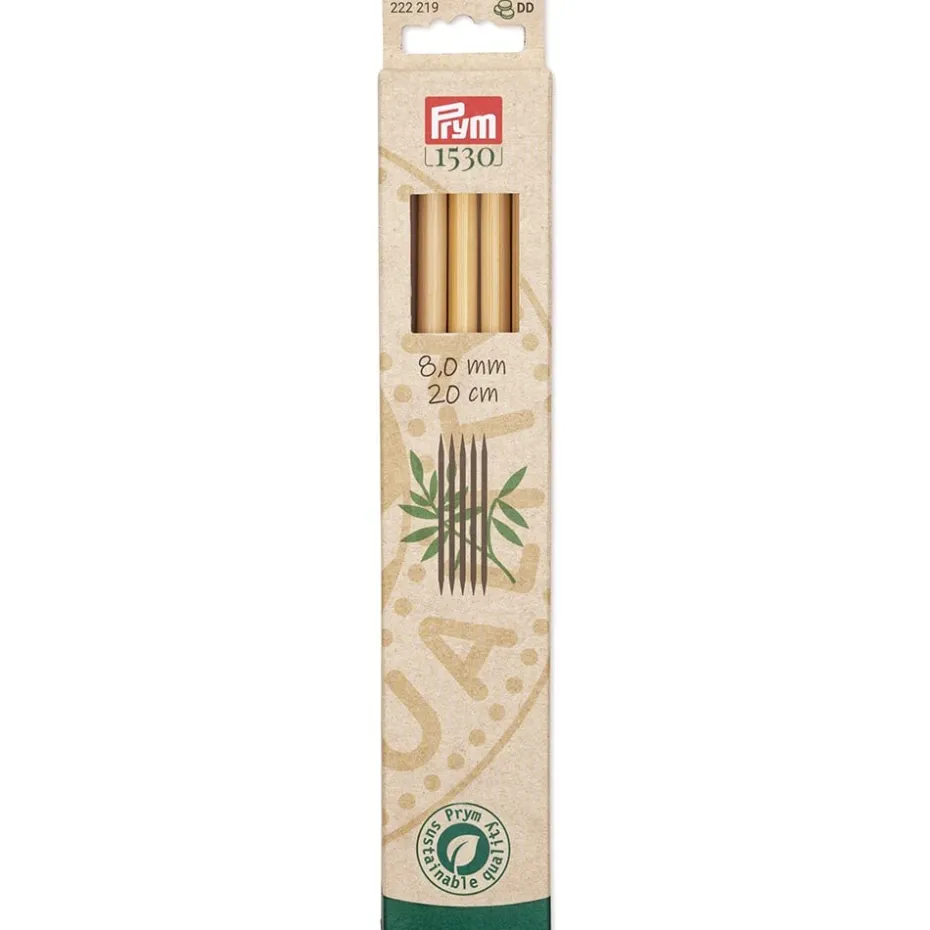 Prym 1530 Bambus Settpinne 5stk – 8,0 – 20cm
