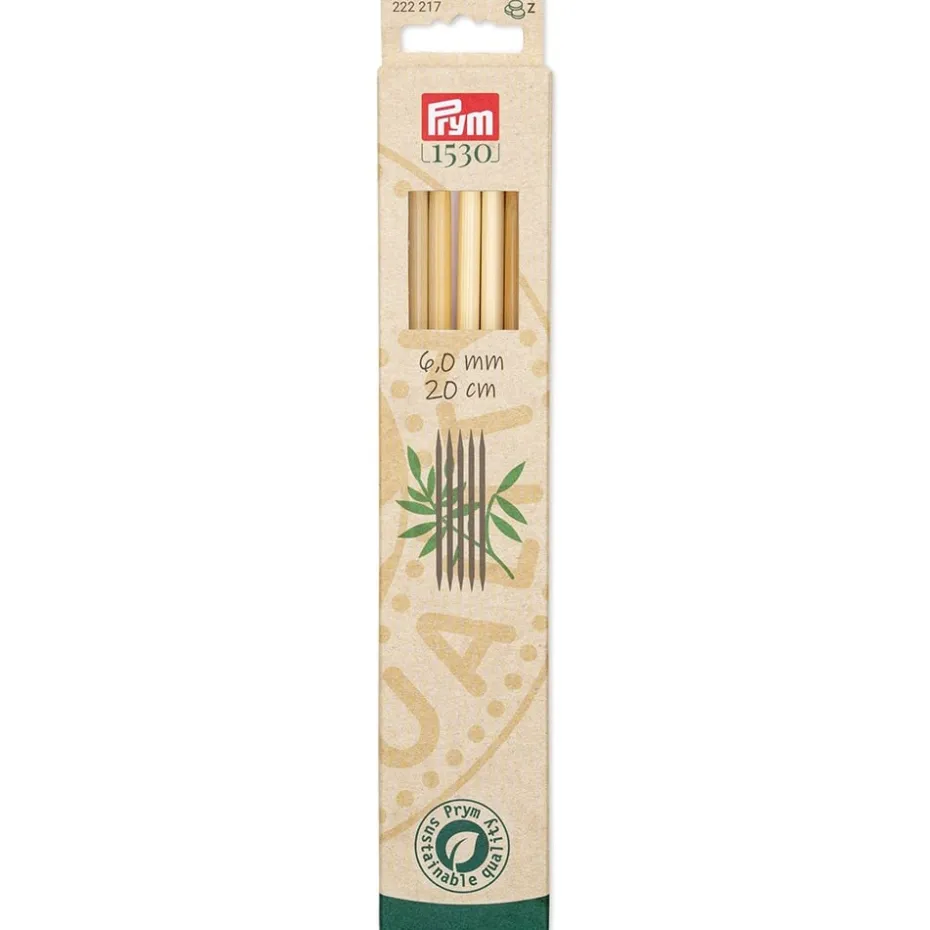 Prym 1530 Bambus Settpinne 5stk – 6,0 – 20cm