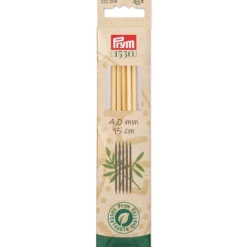 Prym 1530 Bambus Settpinne 5stk – 4,0 – 15cm