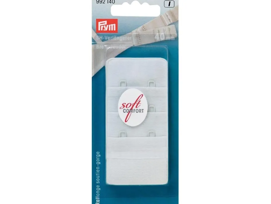 Prym BH-forlenger 40mm 3×2 – Hvit