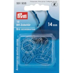 Prym BH- tilbehør 14mm. transparent. 10stk.