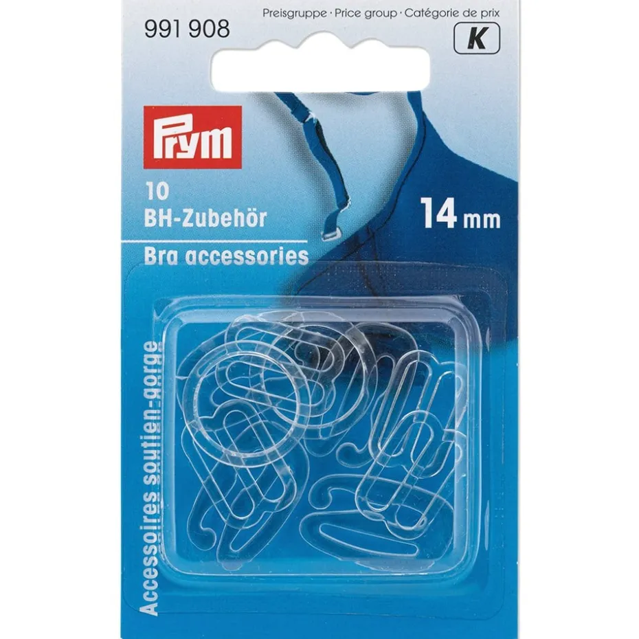 Prym BH- tilbehør 14mm. transparent. 10stk.