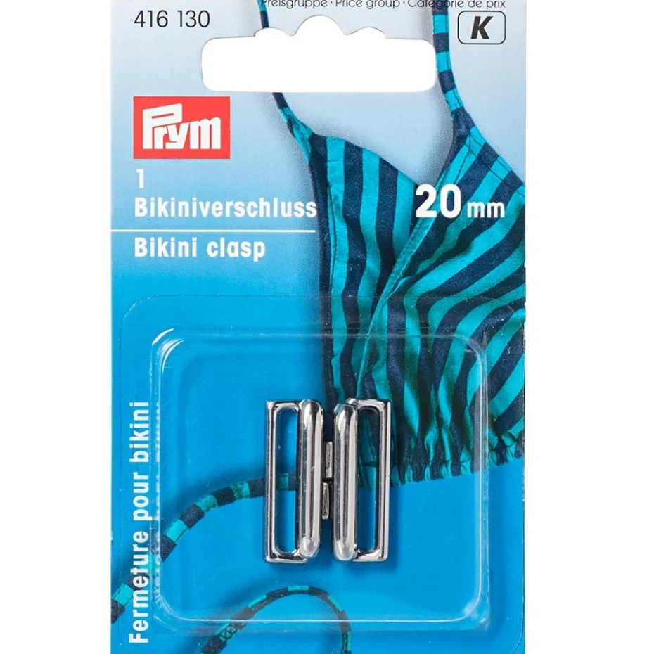 Prym Bikinilås 20mm 1stk sølvfarget