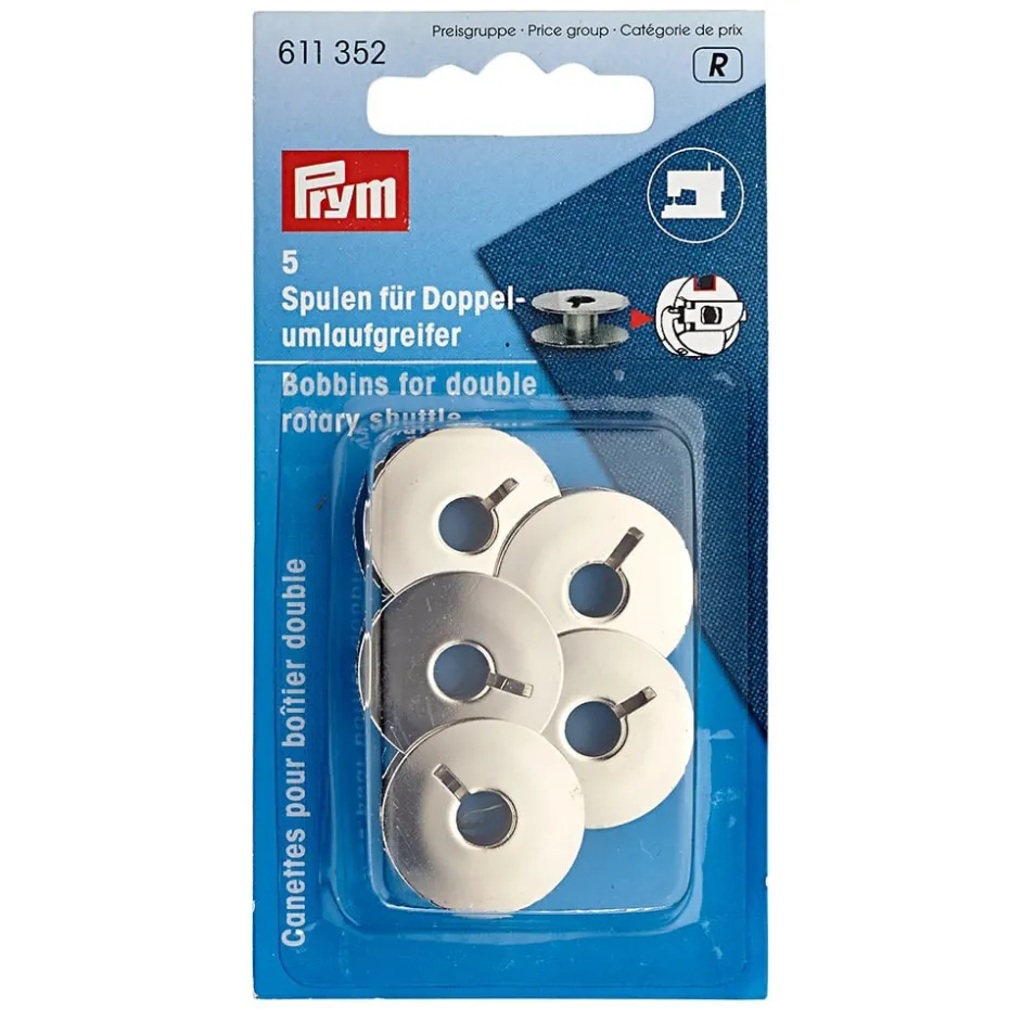 Prym Bobbins for double rotary shuttle metal 21.9mm