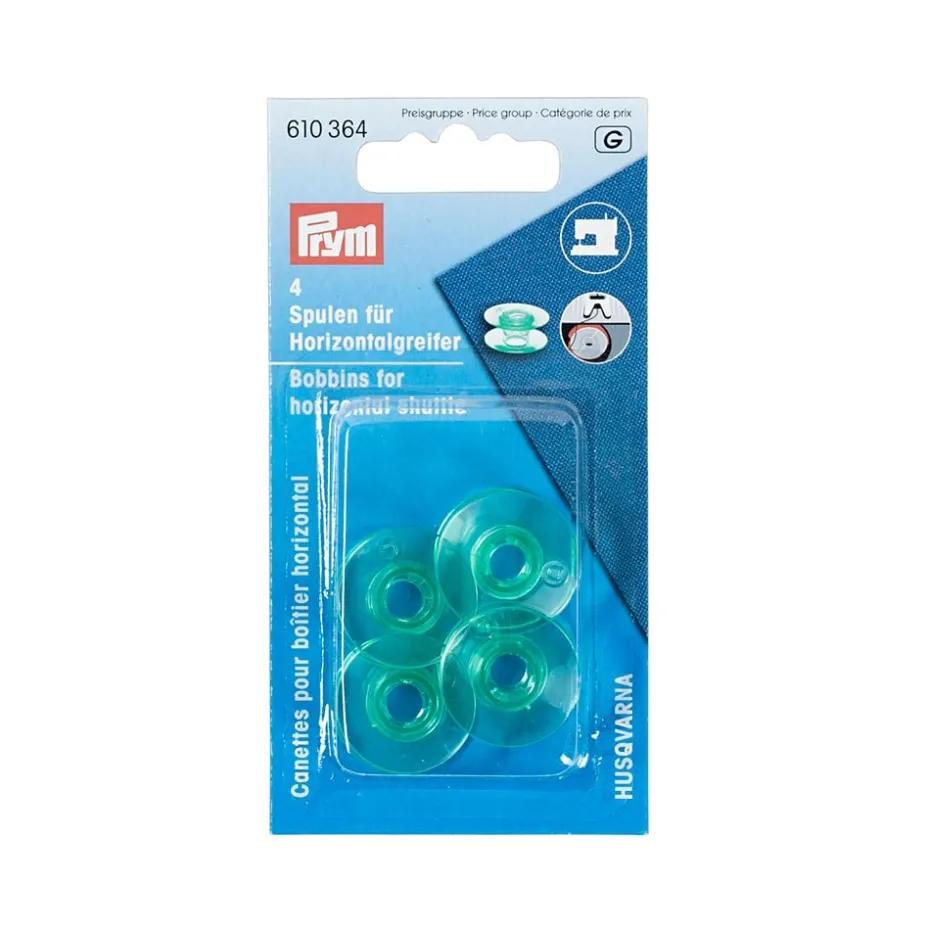 Prym Bobbins for horizontal shuttle plastic 21.26mm