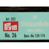 Prym Broderinåler butt 25stk – No.26 – Sølv
