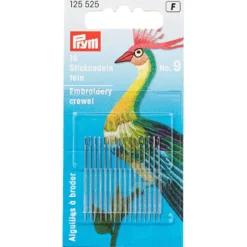 Prym Broderinåler Chenille fin 16stk – No.9 – Sølv