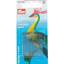 Prym Broderinåler Chenille fin 16stk – No.5 – Sølv