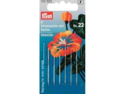 Prym Broderinåler Chenille spiss 6stk – No.22 – Sølv