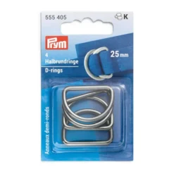 Prym D-ring 25mm 4stk – Gunmetal