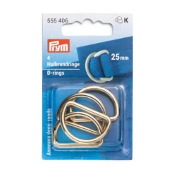 Prym D-ring 25mm 4stk – New gold