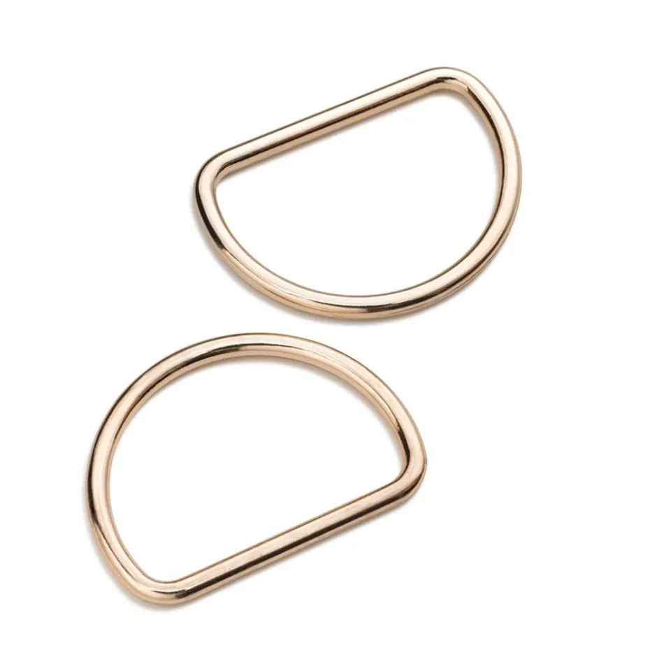 Prym D-ring 40mm 2stk – New gold