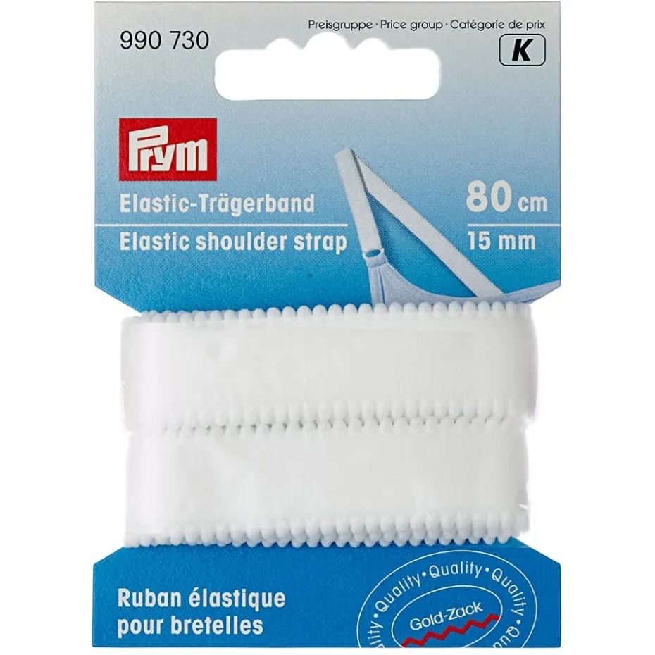 Prym Elastisk Skulderstropp – 80cm 15mm – Hvit