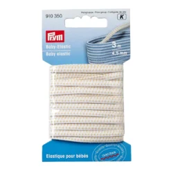 Prym Elastisk strikk – Baby – 3m 4,5mm – Hvit
