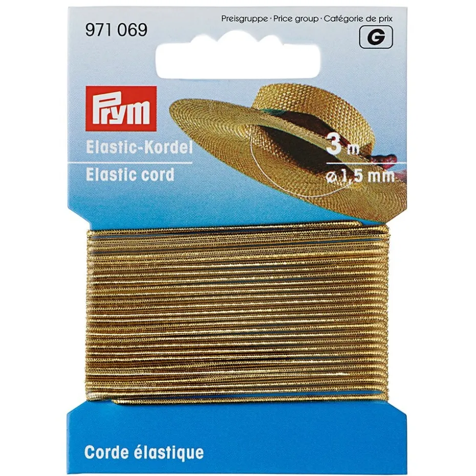 Prym Elastisk strikk 1,5mm – 3m – Gull