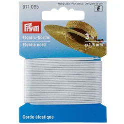 Prym Elastisk strikk 1,5mm – 3m – Hvit