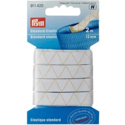 Prym Elastisk strikk – 2m 12mm – Hvit