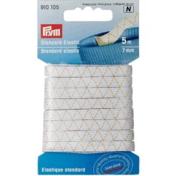 Prym Elastisk strikk – 5m 7mm – Hvit