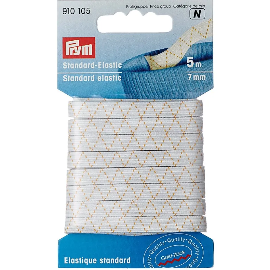 Prym Elastisk strikk – 5m 7mm – Hvit