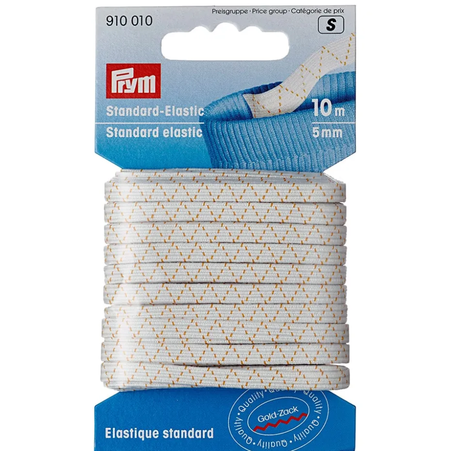 Prym Elastisk strikk – 10m 5mm – Hvit