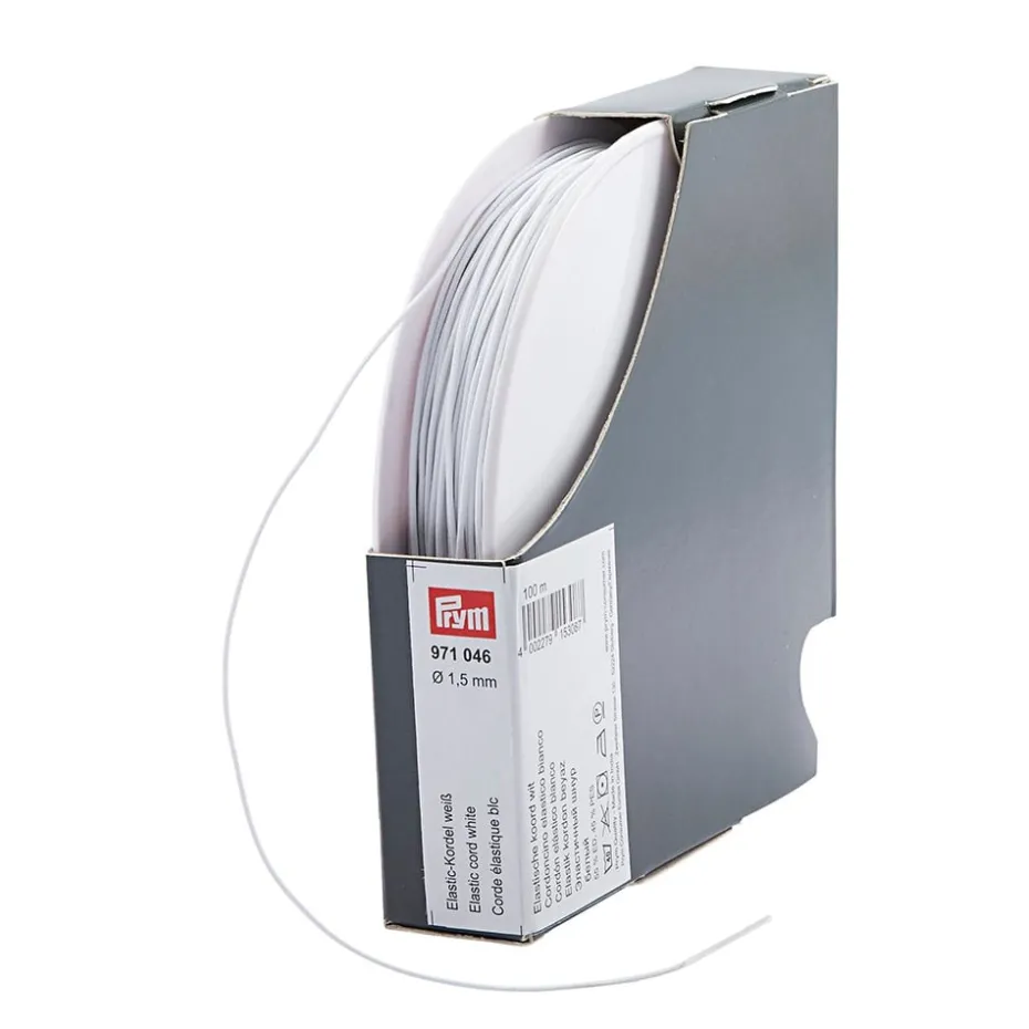 Prym Elastisk strikk 1,5mm 100m – Hvit