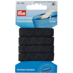 Prym Elastisk strikk – 2m 12mm – Sort