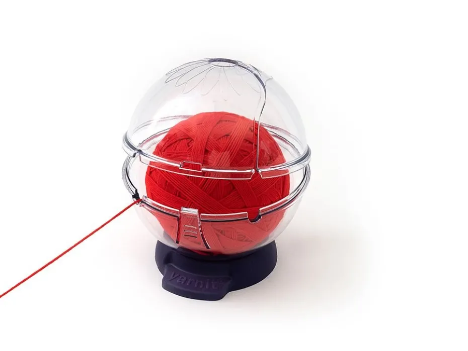Prym Ergonomics Garnholder – Ø145x150mm – Transparent/lilla