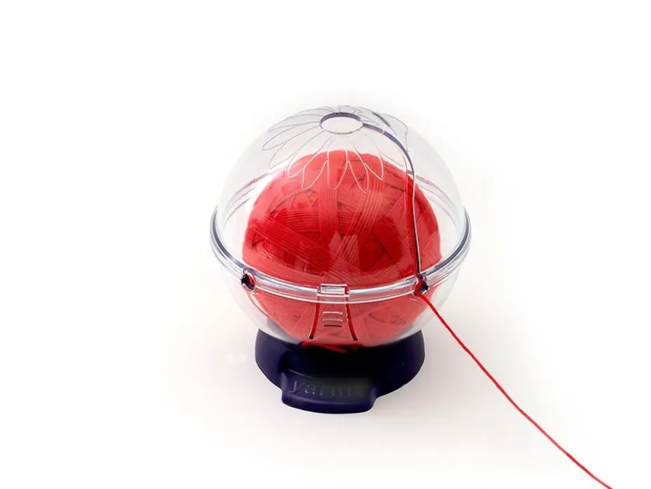 Prym Ergonomics Garnholder – Ø145x150mm – Transparent/lilla