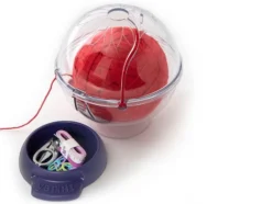 Prym Ergonomics Garnholder – Ø145x150mm – Transparent/lilla